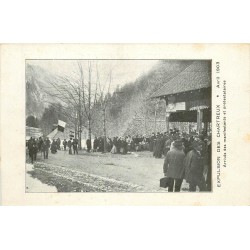 38 CHARTREUSE. Expulsion des Chartreux 1903. Arrivée des manifestants et protestataires