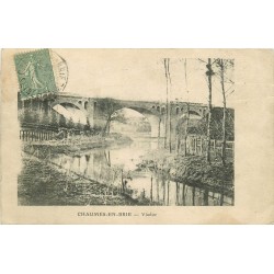 77 CHAUMES-EN-BRIE. Viaduc 1916