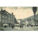 38 ALLEVARD. Place de l'Eglise 1923 Pharmacie Grasset, Cafés et Marché