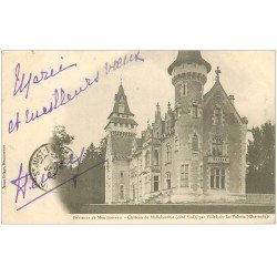 carte postale ancienne 16 MALLEBERCHIE. Le Château 1903