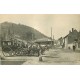 38 ALLEVARD-LES-BAINS. Attelages de différents Hôtels devant la Gare 1914