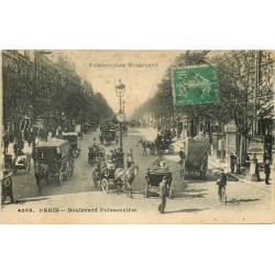 PARIS 02 Boulevard Poissonnière. Fiacres 1923