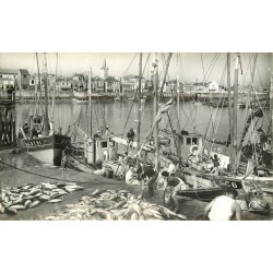 Photo Cpsm 85 LES SABLES D'OLONNE. Le Port débarquement de Thons et la Chaume 1978