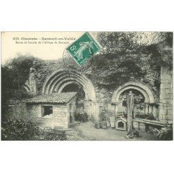 carte postale ancienne 16 NANTEUIL-EN-VALLEE. Restes Abbaye de Nanteuil 1910