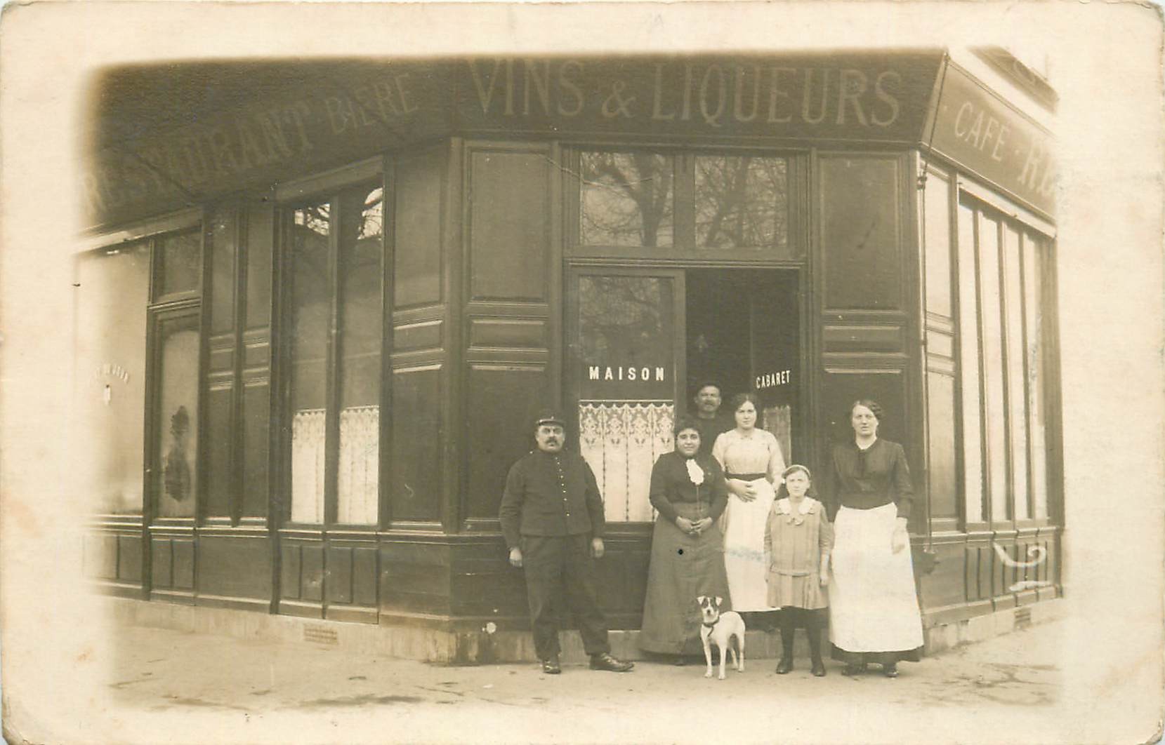 93 AUBERVILLIERS. Café Restaurant maison " Cabaret " 129 route de Flandre 1915