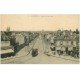 carte postale ancienne 02 SOISSONS. Tramway avenue de la Gare 1914. (carte gondolée)...