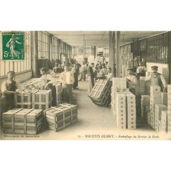 92 SURESNES. Emballage du Service de Paris Usine 1912 Edition Spéciale des Biscuits Olibet