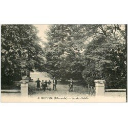 carte postale ancienne 16 RUFFEC. Jardin Public