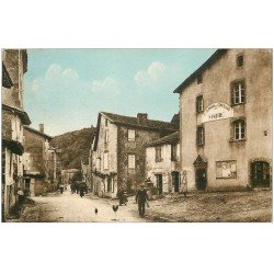 carte postale ancienne 16 SAINT-GERMAIN-DE-CONFOLENS. Mairie Rue Principale