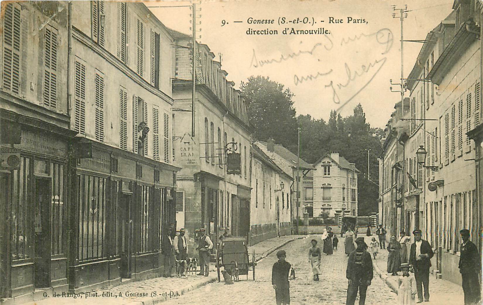 95 GONESSE. Café et Tabac rue de Paris direction Arnouville