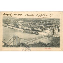 Hongrie. BUDAPEST. Le Pont en acier 1904