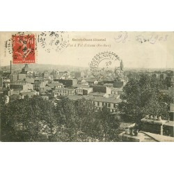 93 SAINT-OUEN. Vue à vol d'oiseau 1908