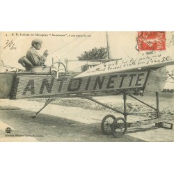 Aviateur Latham sur Monoplan " ANTOINETTE " 1910