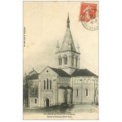 carte postale ancienne 16 VILLEBOIS-LAVALETTE. Eglise Saint-Romain 1909