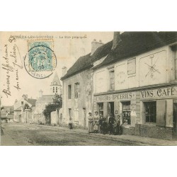 95 PUISEUX-LES-LOUVRES. Epicerie Café sur la Rue principale 1905