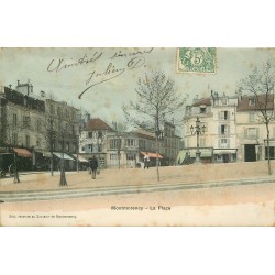 95 PONTOISE. La Place Pharmacie, Bazar et Café 1905
