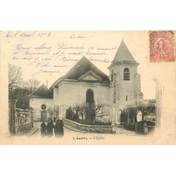 95 ANDILLY. L'Eglise 1904 animation