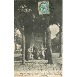 95 ARNOUVILLE-LES-GONESSE GONESSES. Belle animation près de la Fontaine 1905