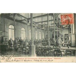 94 SAINT-MAURICE. Réfectoire Asile National des Convalescents 1908