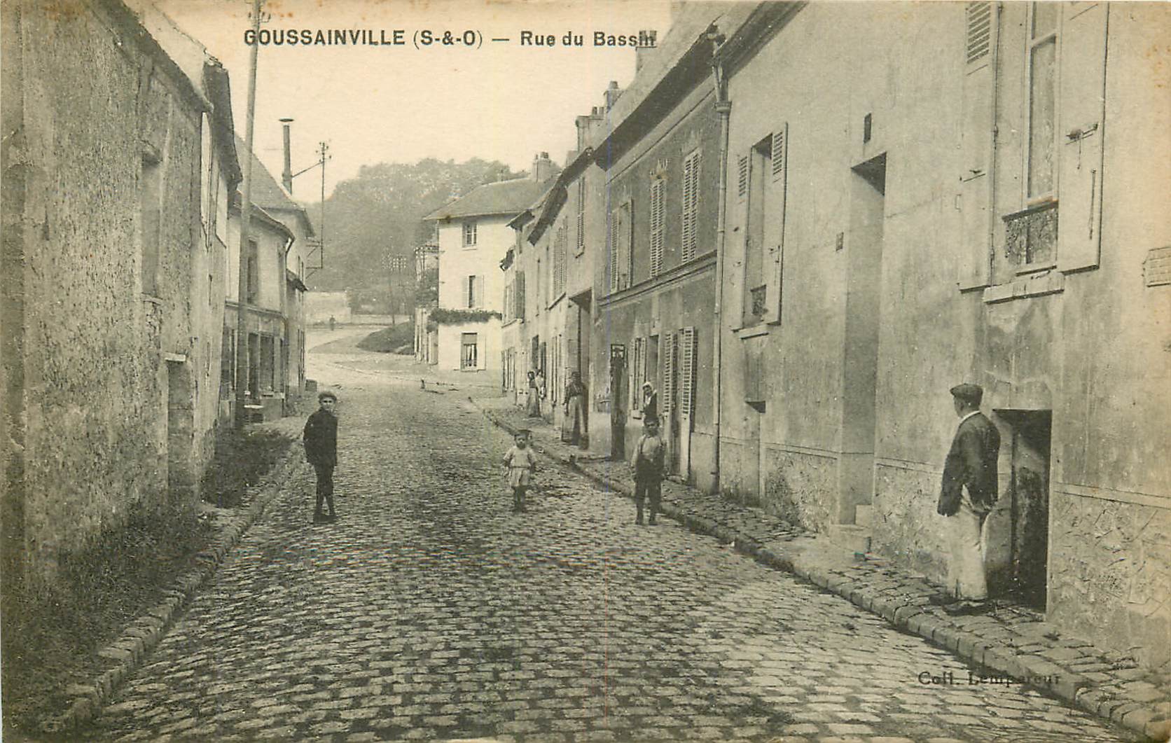 95 GOUSSAINVILLE. Rue du Bassin 1917