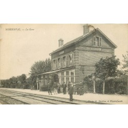 60 MORIENVAL. La Gare et ses Employés