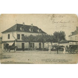95 ARNOUVILLE-LES-GONESSE GONESSES. Maison Dubarle Epicerie Place de la Fontaine et attelage de Bouchers 1915