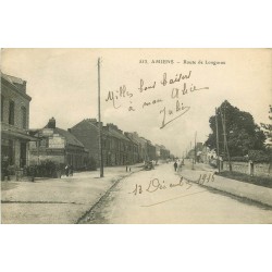 80 AMIENS. Bar terrasse Route de Longueau 1916