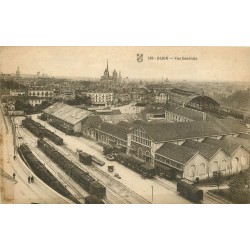 21 DIJON. Vue générale sur la Gare et ses trains vers 1918