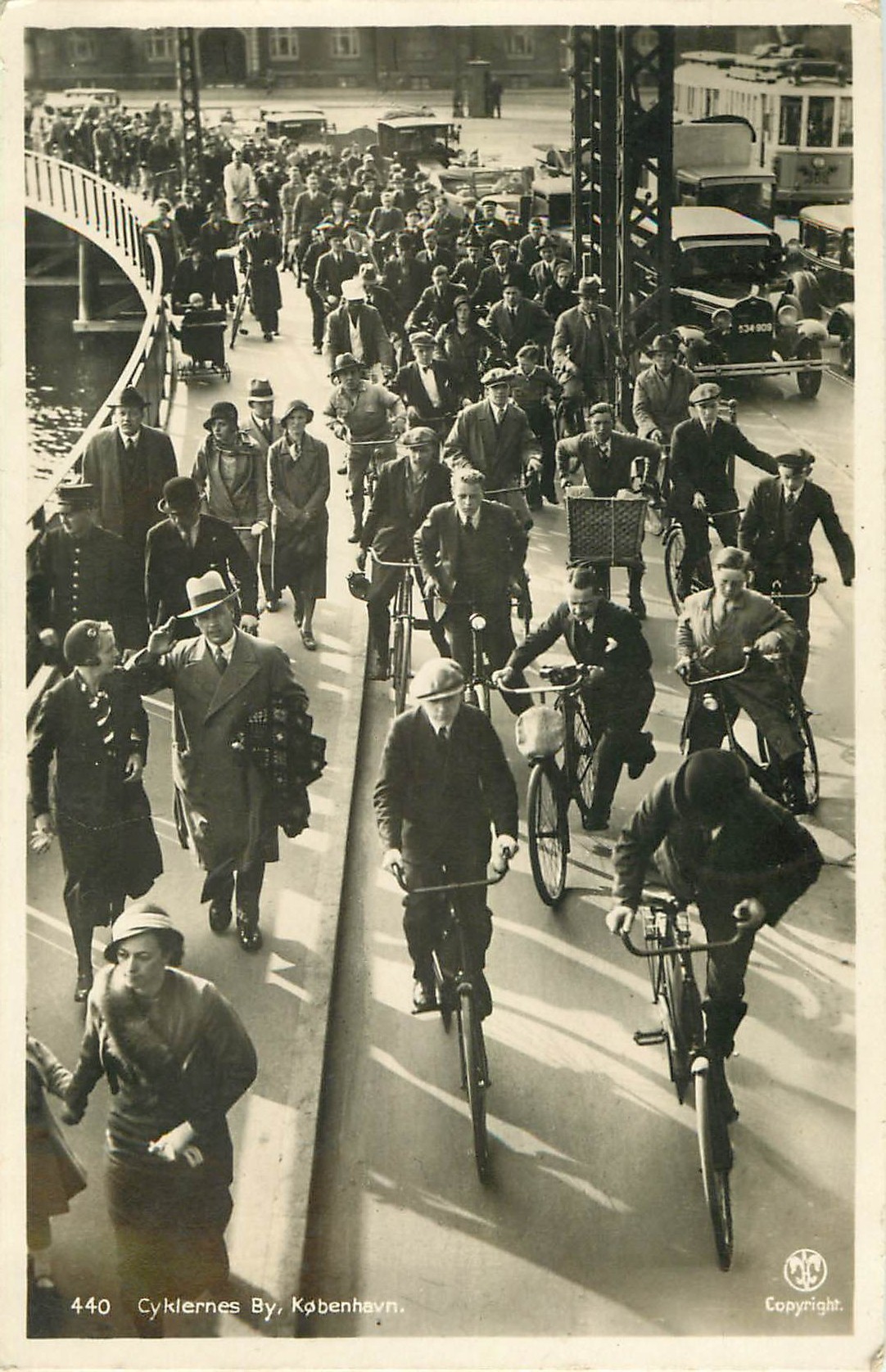 COPENHAGUE. Ville de Bicyclettes 1936