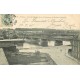 2 x cpa 95 PONTOISE. Pont du Chemin de Fer St-Ouen-l'Aumône et barques au Quai 1906