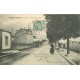 95 VILLIERS-LE-BEL. Route de la Gare 1906 avec Train