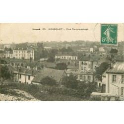 93 BAGNOLET. Vue générale 1912 (carte molle)...