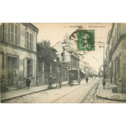93 BAGNOLET. Attelage rue Sadi Carnot vers le n°100 en 1924