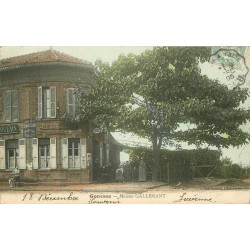95 GONESSE. Maison Gallemant Poulain Place de la Gare Restaurant Hôtel Tabac 1905