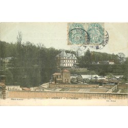 2 x Cpa 95 ANDILLY. Le Château et vue générale de la Ville 1906