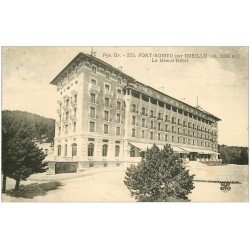 carte postale ancienne 66 FONT-ROMEU ODEILLO. Grand Hôtel 1927