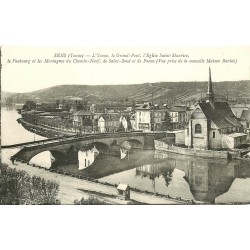 89 SENS. Grand Pont, Eglise, Faubourg et Montagnes du Chemin Neuf, de Saint Bond et de Paron