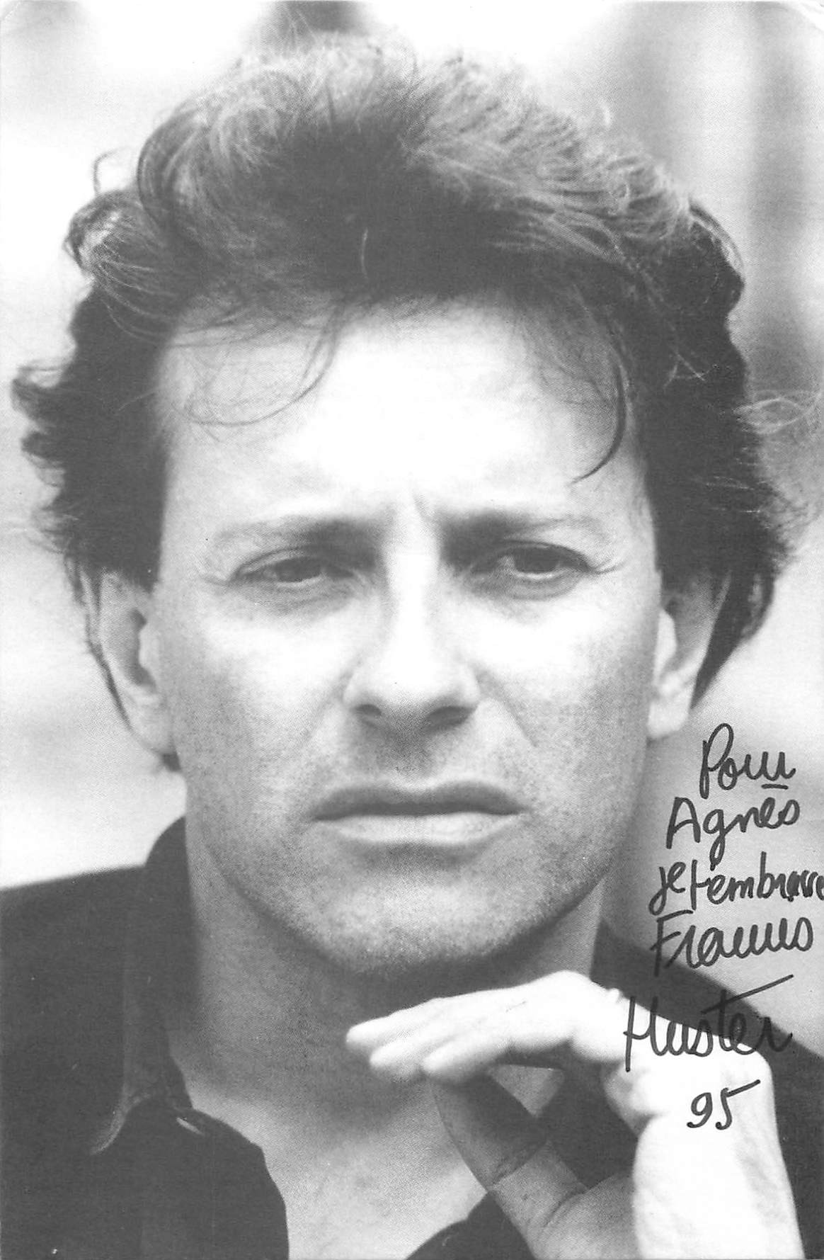 Acteurs & Artistes de Théâtre. FRANCIS HUSTER dédicacée en 1995