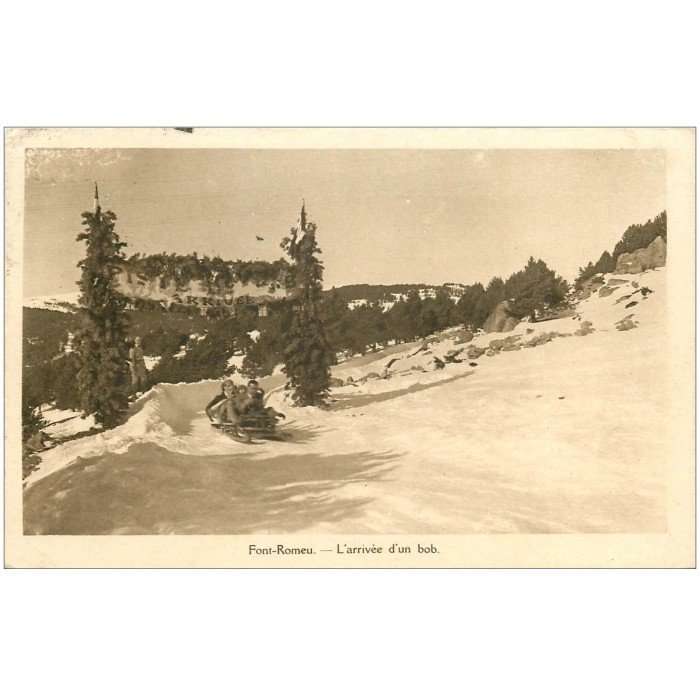 Font Romeu Vue Panoramique D´HIVER Sur Le Col Rigat à Ur