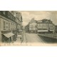 78 POISSY. Commerce de photos rue de Paris et Hôtel Restaurant Place de la Gare 1917