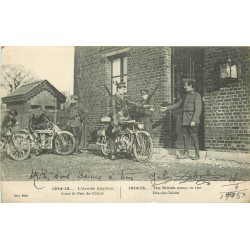 62 Motards Armée anglaise livrant le courrier dans le Pas-de-Calais 1916