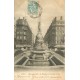 2 x cpa 69 LYON. Monuments Place Morand et Président Carnot 1906