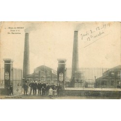 62 BRUAY. La Fosse à charbon Mines Dr. Marmottan n°6 1914