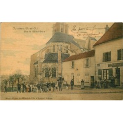 95 GONESSE. Café buvette Hiard au 56 rue de l'Hôtel de Ville et Hôtel-Dieu 1915