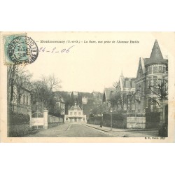 95 MONTMORENCY. La Gare vue Avenue Emilie 1906