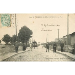 95 VILLIERS-LE-BEL GONESSE. Le Pont bien animé 1905