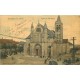 95 GONESSE. Eglise du XII siècle 1915 carte toilée colorisée