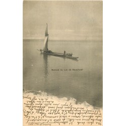 Lac de Neuchâtel. Pêcheur en Barque 1902