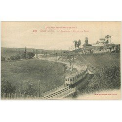 carte postale ancienne 66 MONT-LOUIS. Cabanasse. Départ du Train