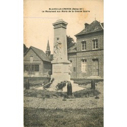76 BLAINVILLE-CREVON. Monument aux Morts de la Grande Guerre 1922
